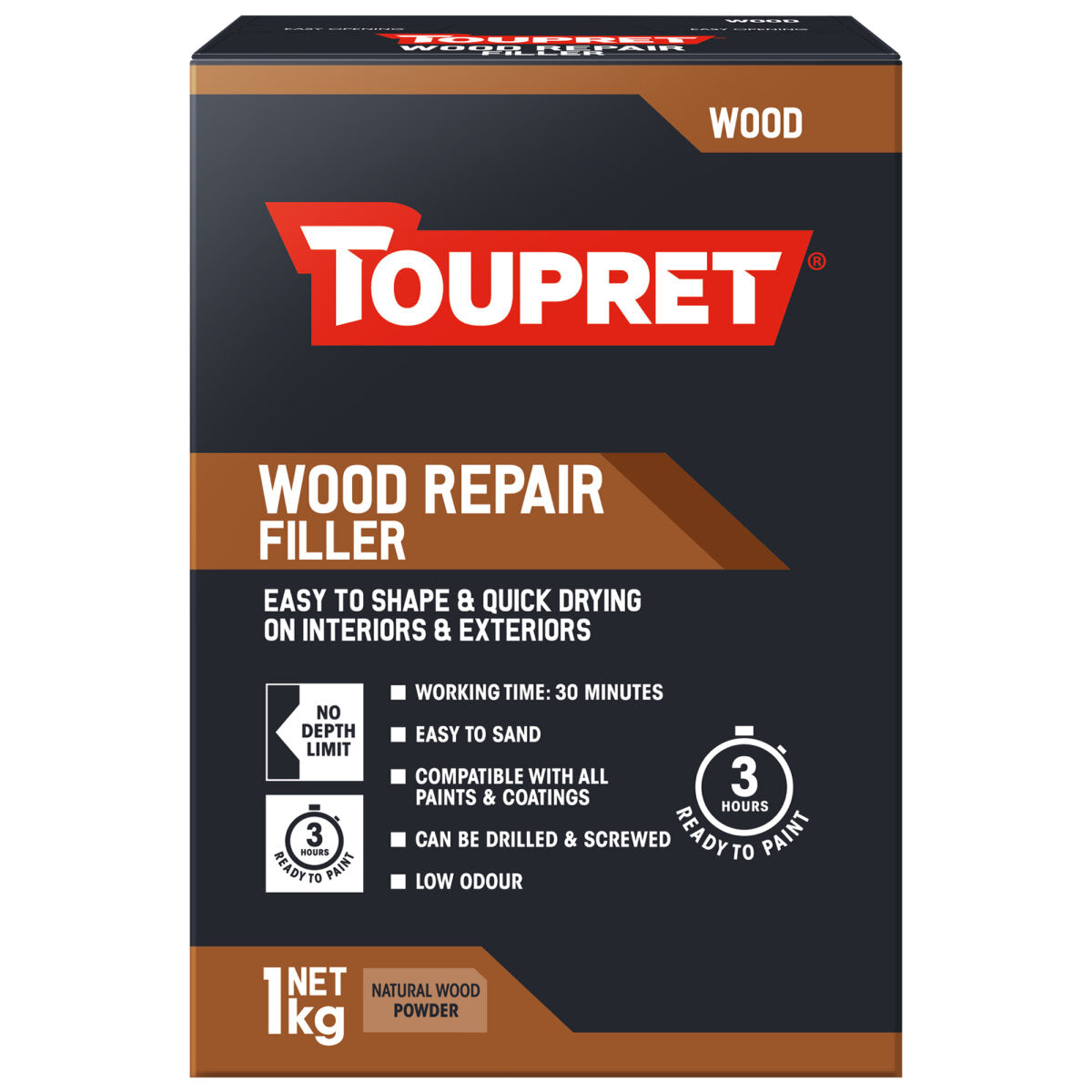 1kg Toupret Wood Repair Filler Natural
