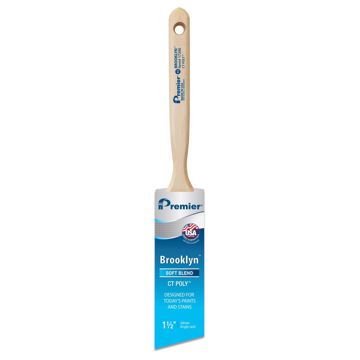1.5" Premier Brooklyn Angle Sash Paint Brush