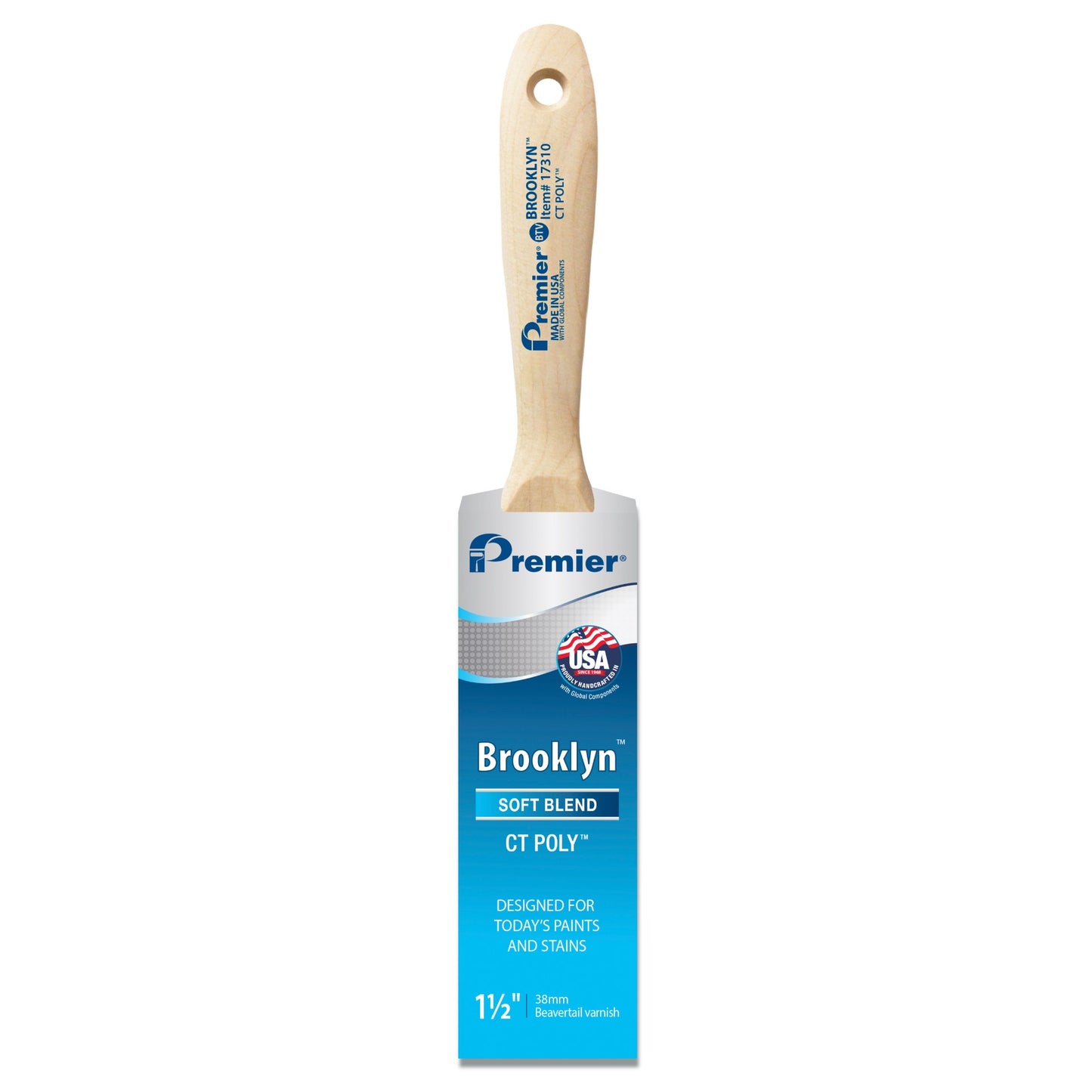 1.5" Premier Brooklyn Beavertail Paint Brush