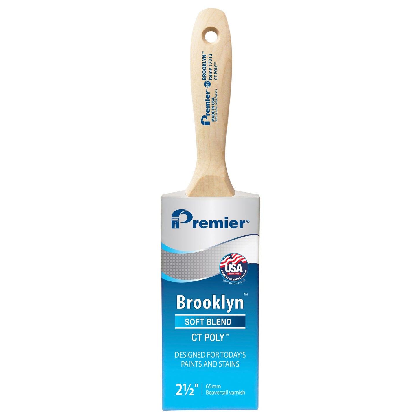 2.5" Premier Brooklyn Beavertail Paint Brush
