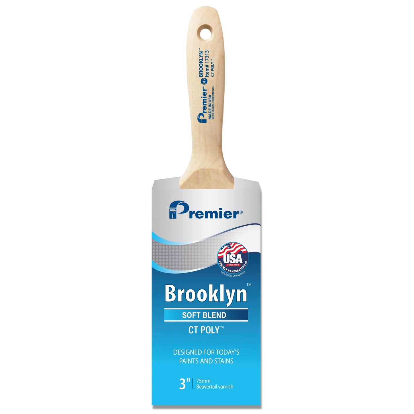 3" Premier Brooklyn Beavertail Paint Brush
