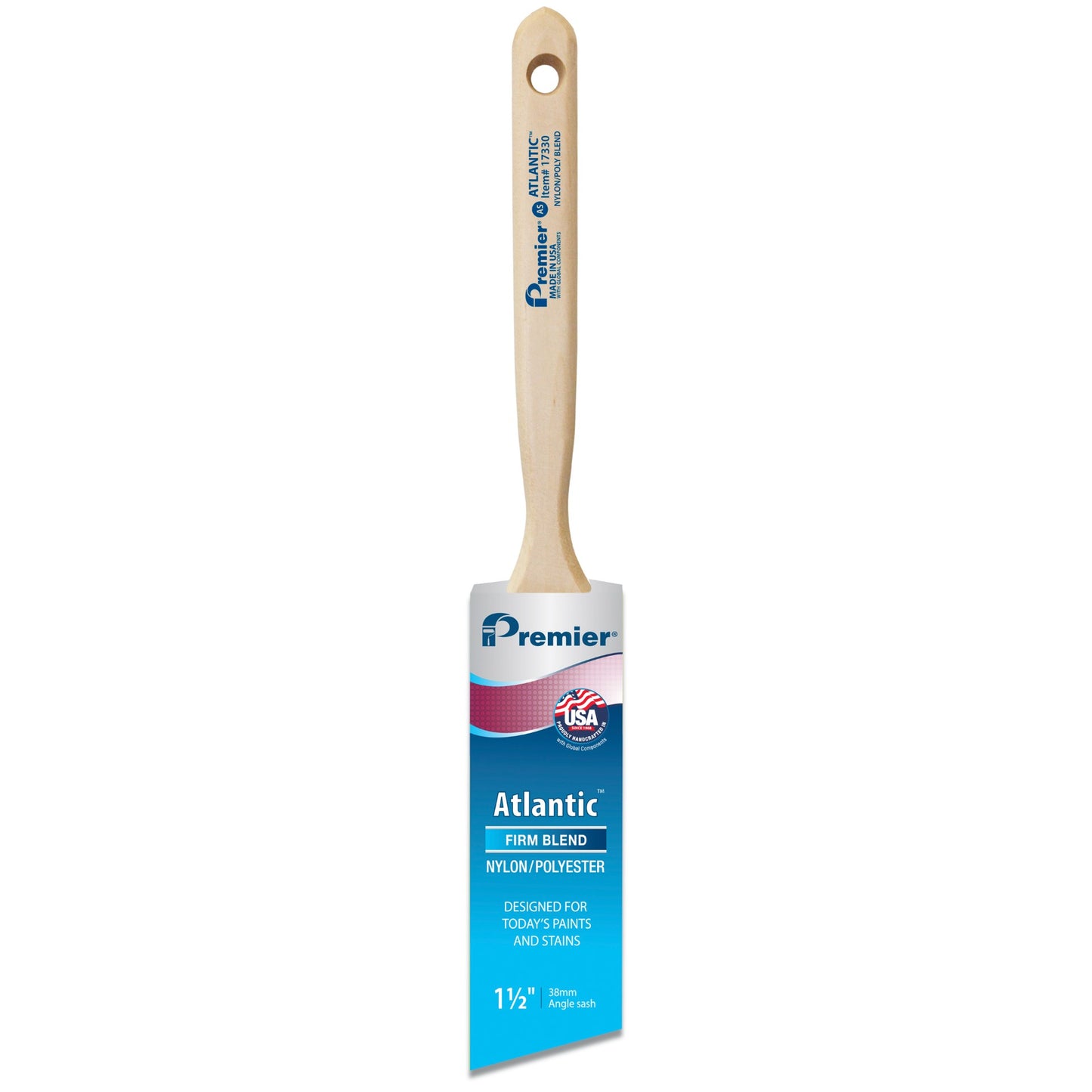 1.5" Premier Atlantic Angle Sash Paint Brush