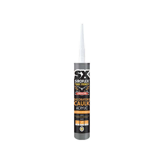 Siroflex Trade Strength Contractors Decorators Caulk White 300ml
