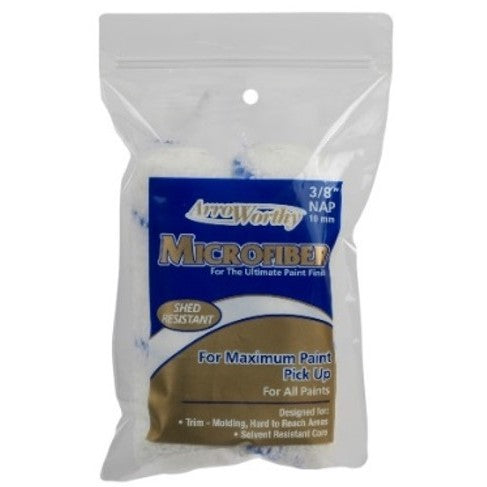 4" Arroworthy Microfibre Roller Sleeve 9/16" Semi Rough Twin Pack - Push Fit