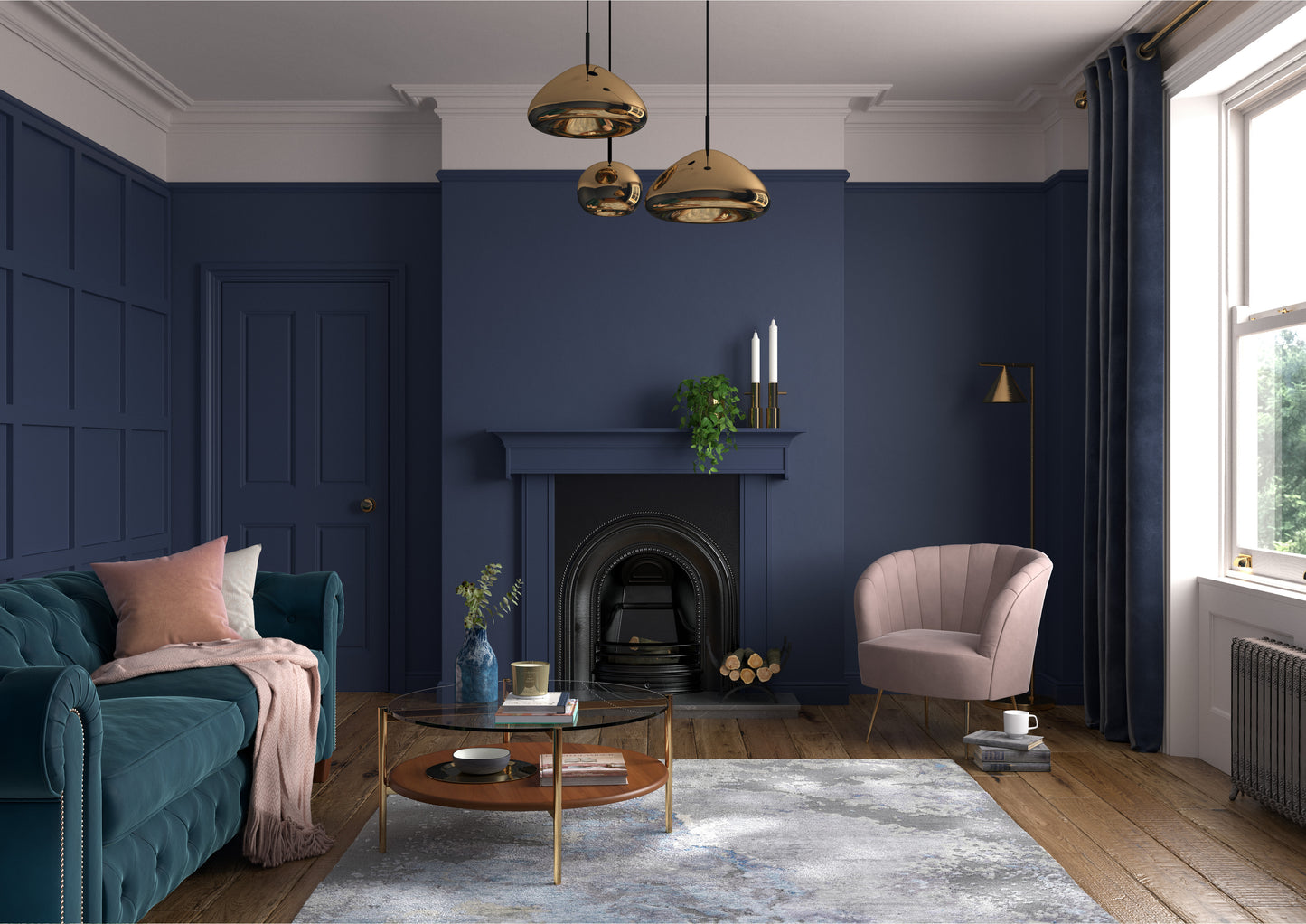 125ml Dulux Heritage Sample Pot DH Oxford Blue
