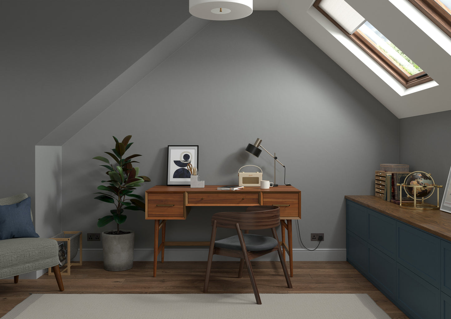 Dulux Heritage Velvet Matt Emulsion Lead Grey