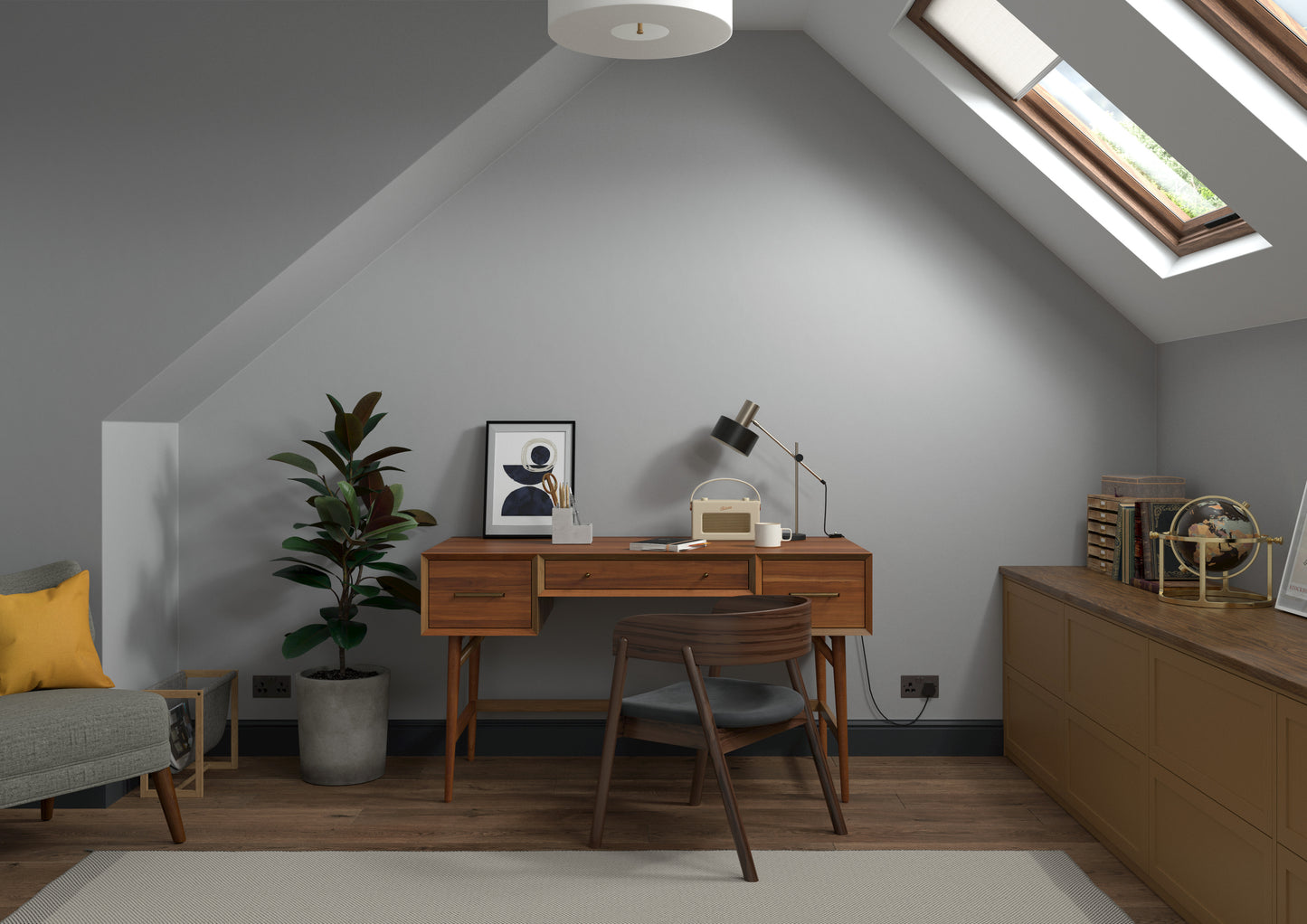 Dulux Heritage Velvet Matt Emulsion Pewter Plate