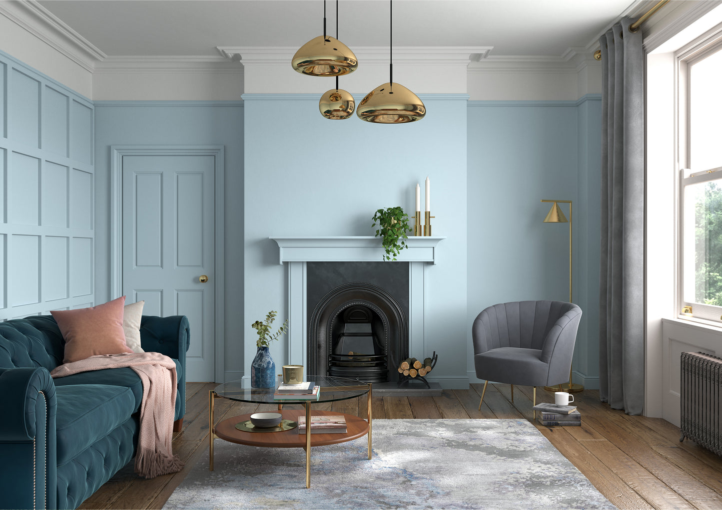 125ml Dulux Heritage Sample Pot Copenhagen Blue