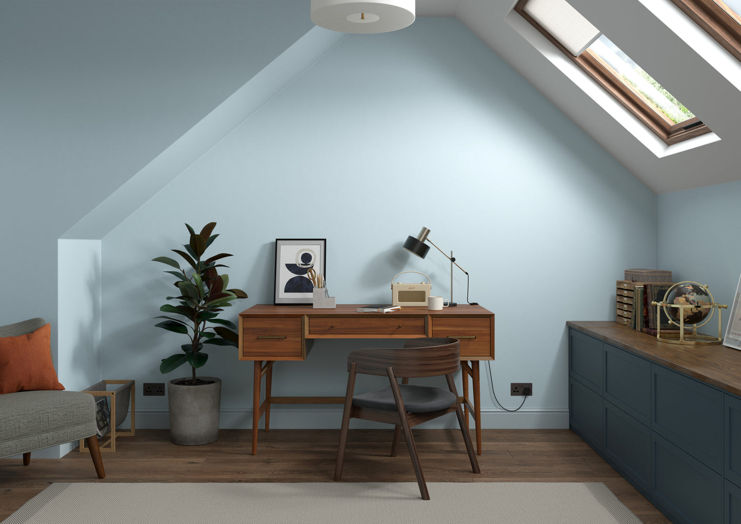 Dulux Heritage Velvet Matt Emulsion Copenhagen Blue