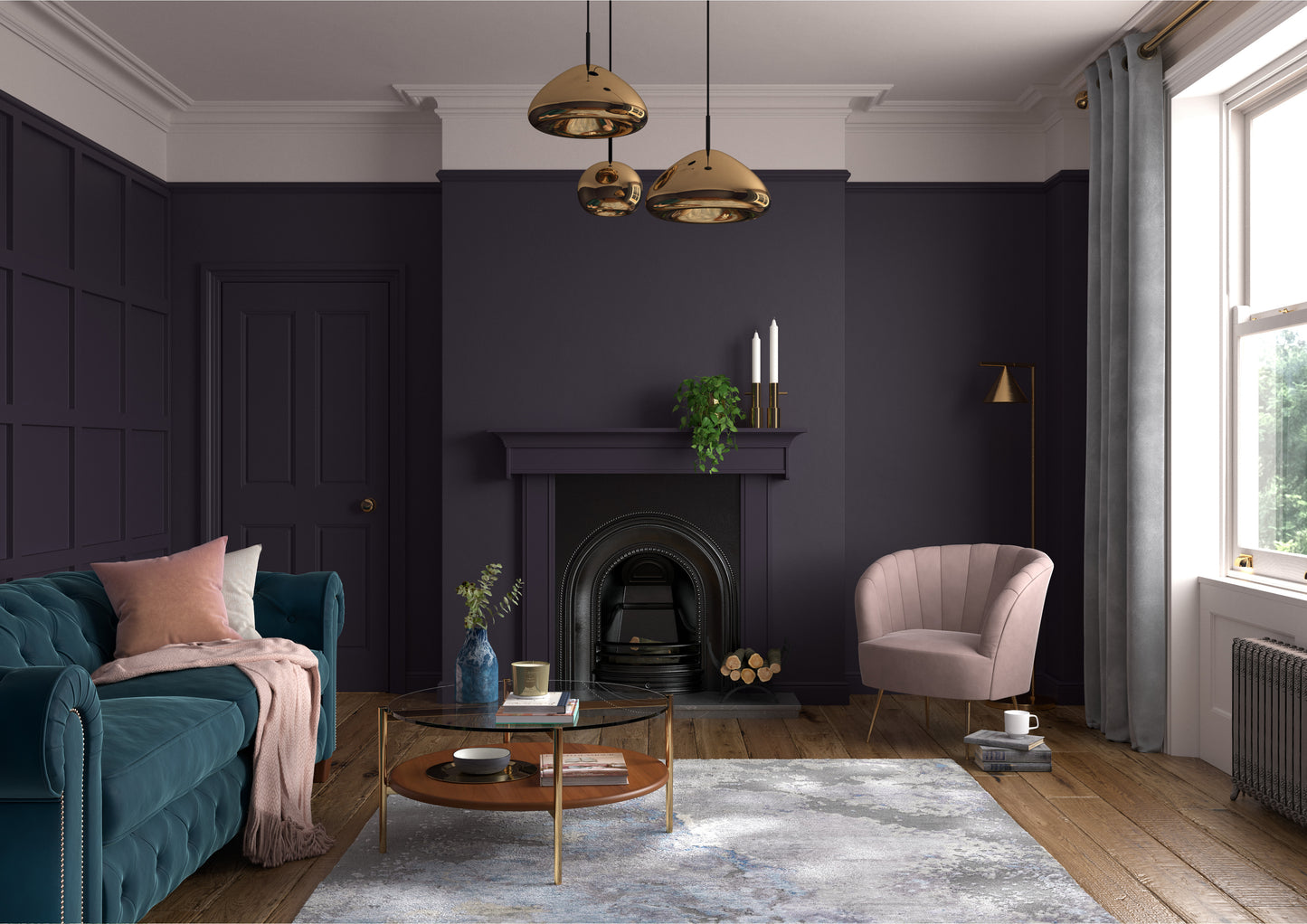 125ml Dulux Heritage Sample Pot Dark Aubergine