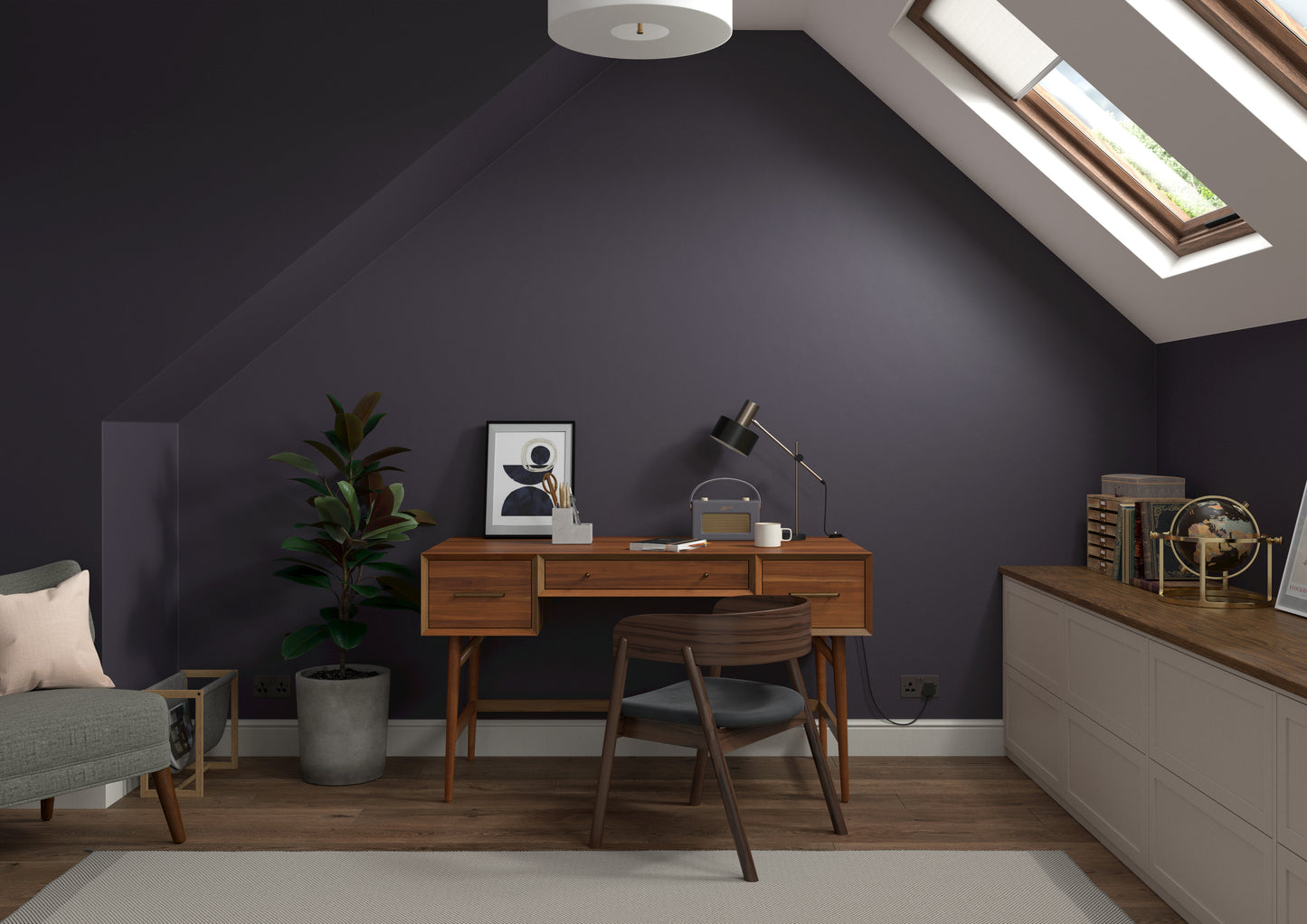 125ml Dulux Heritage Sample Pot Dark Aubergine