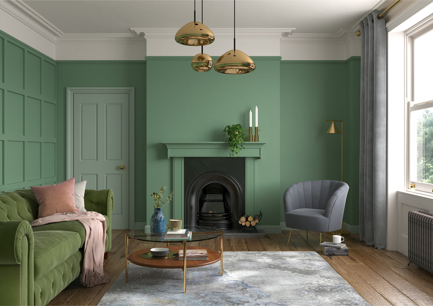 125ml Dulux Heritage Sample Pot DH Grass Green