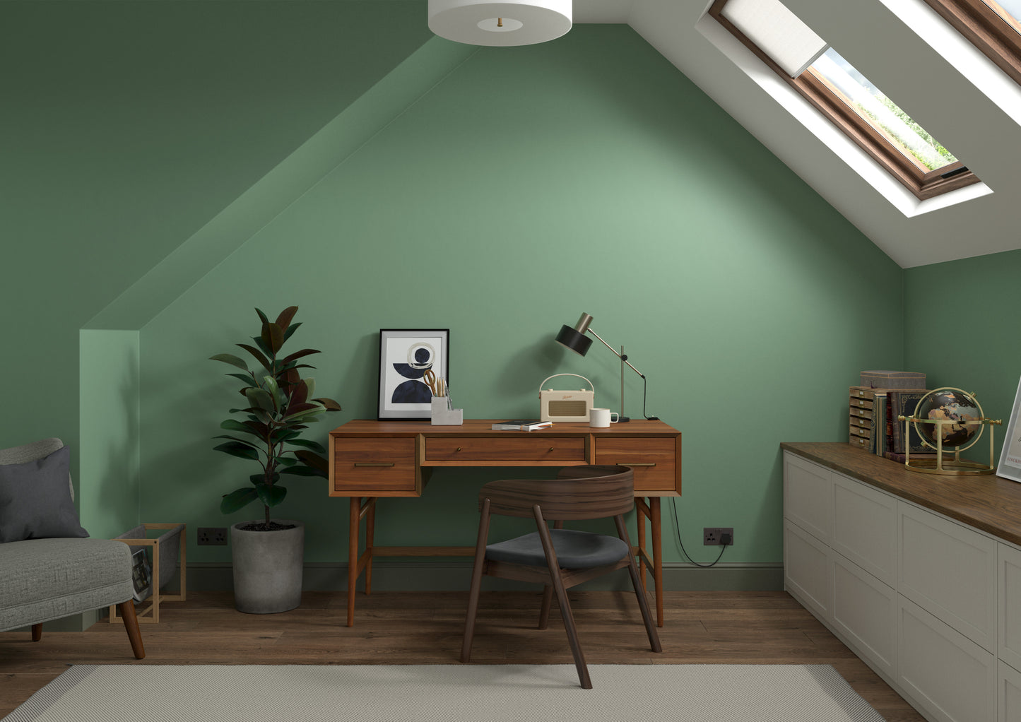 125ml Dulux Heritage Sample Pot DH Grass Green