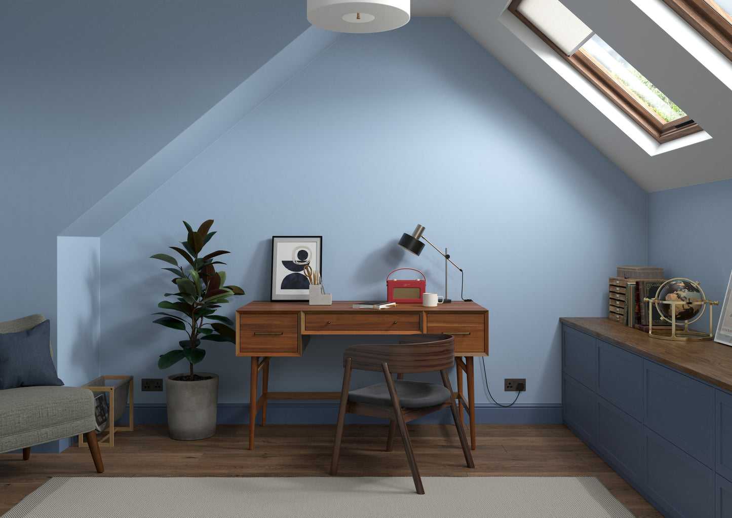 125ml Dulux Heritage Sample Pot Light Cobalt
