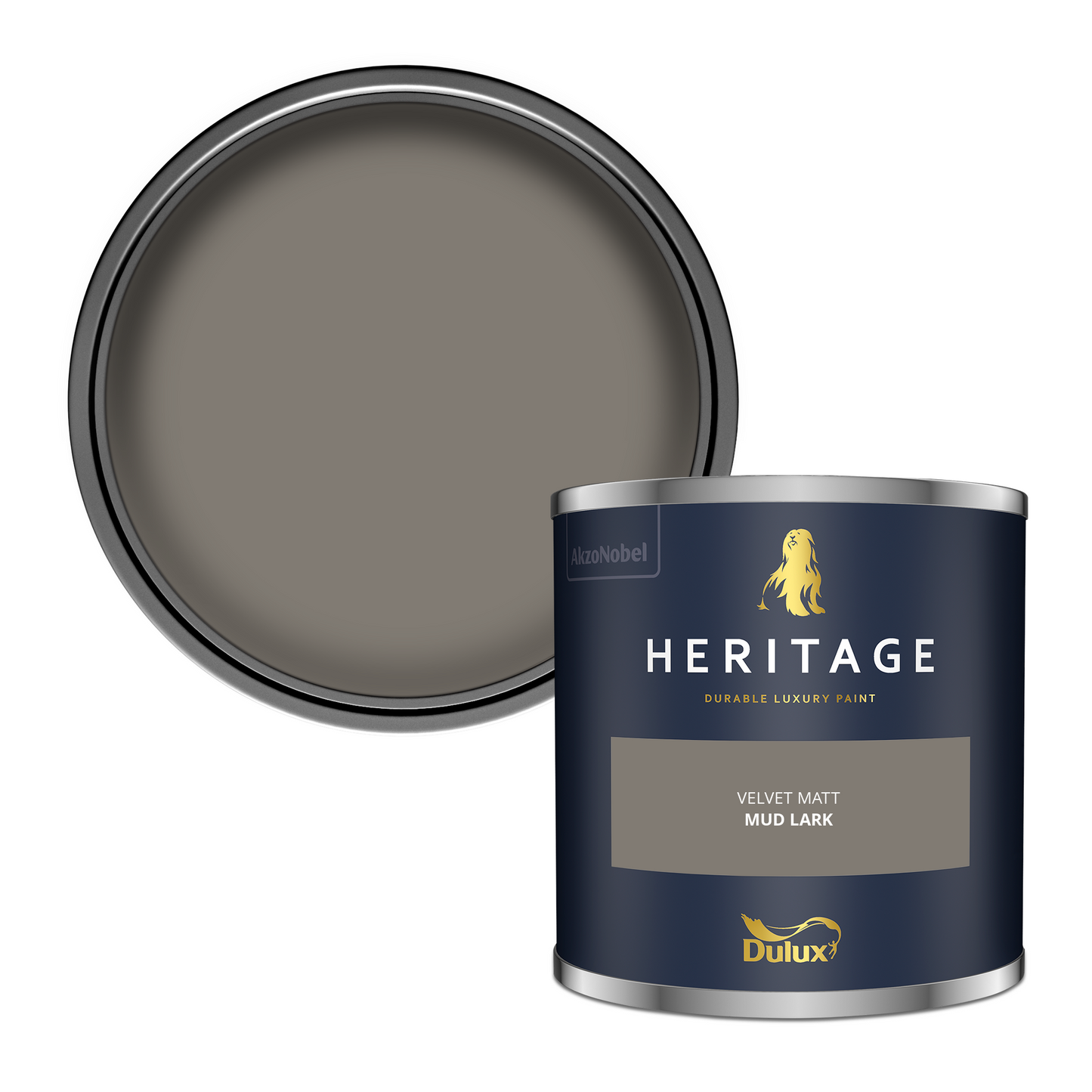 125ml Dulux Heritage Sample Pot Mud Lark