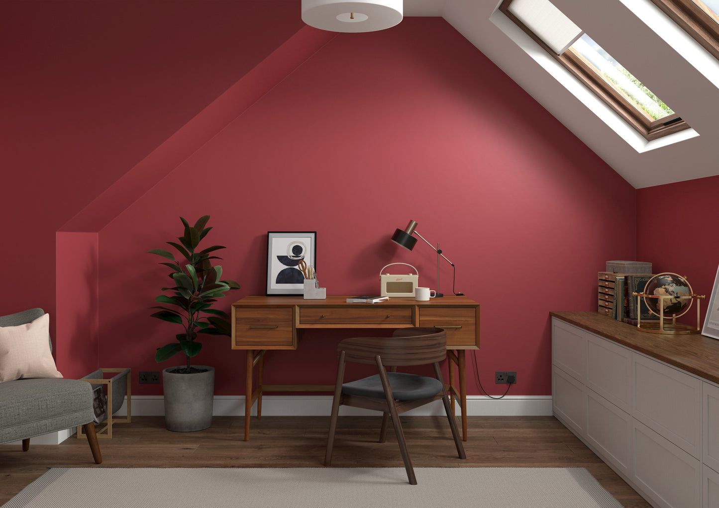 Dulux Heritage Velvet Matt Emulsion Pugin Red