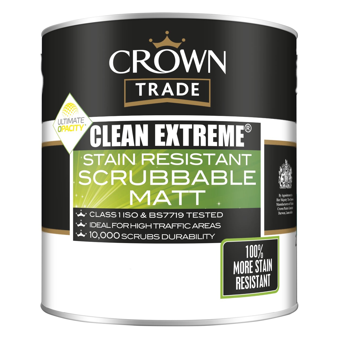 Crown Clean Extreme Stain Resistant Scrubbable Matt Sample 250ml