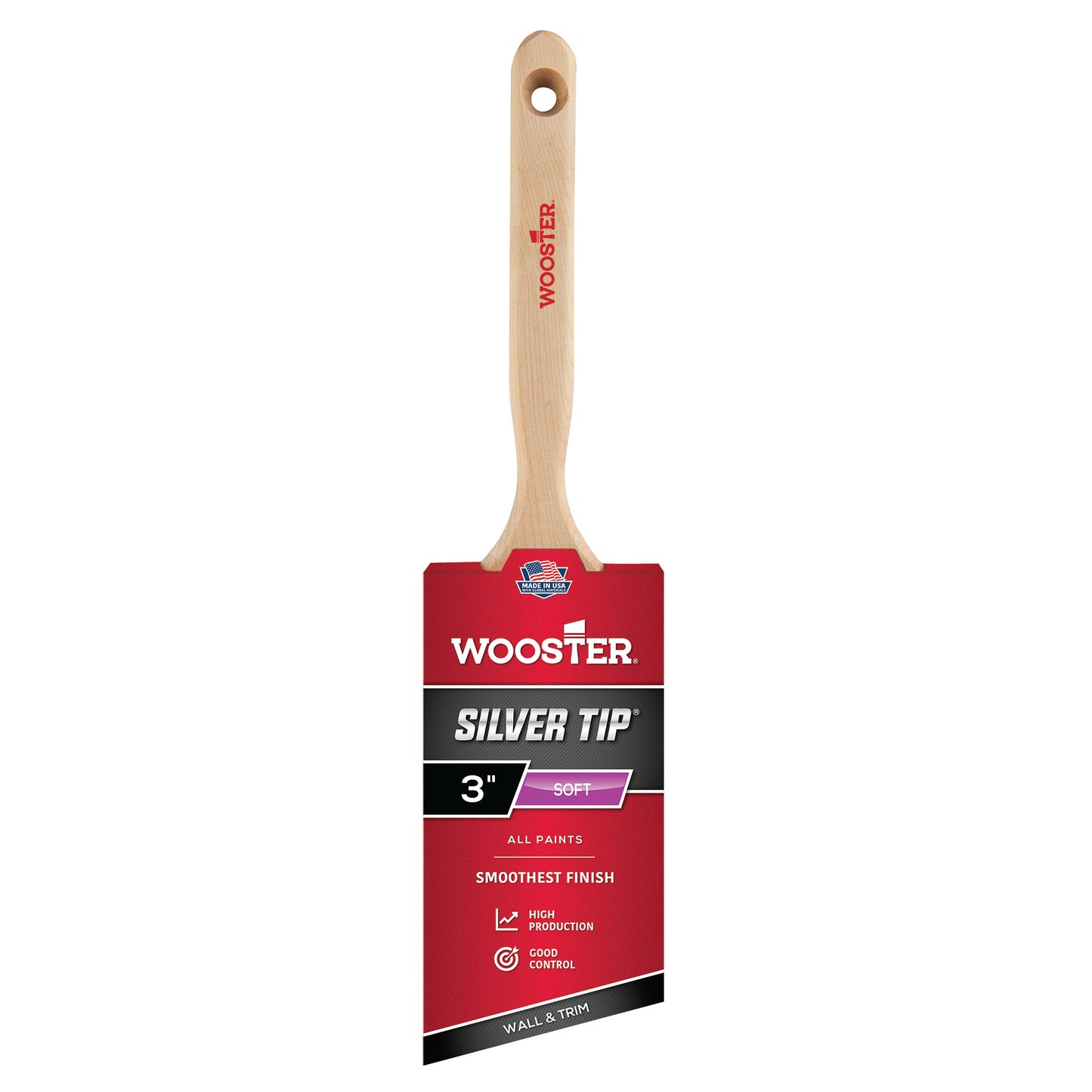 3" Wooster Silver Tip Angle Sash Paint Brush