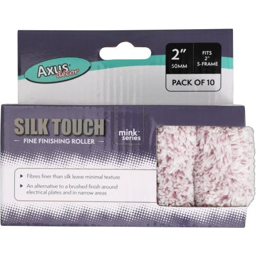 2" Axus Silk Touch Medium Pile Mini Roller Sleeve - Pack Of 10
