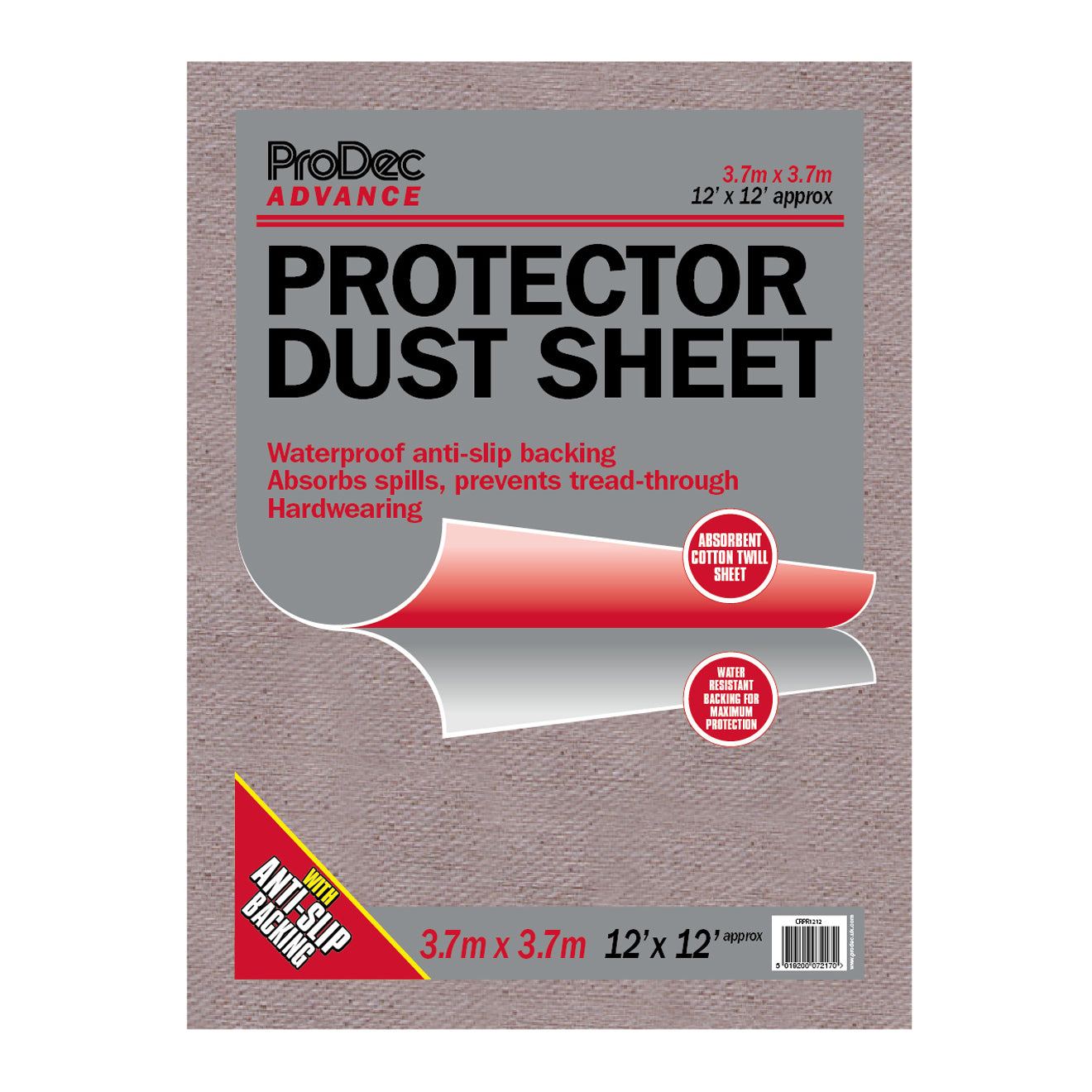 Prodec Advance Protector Dust Sheet 12' x 12'