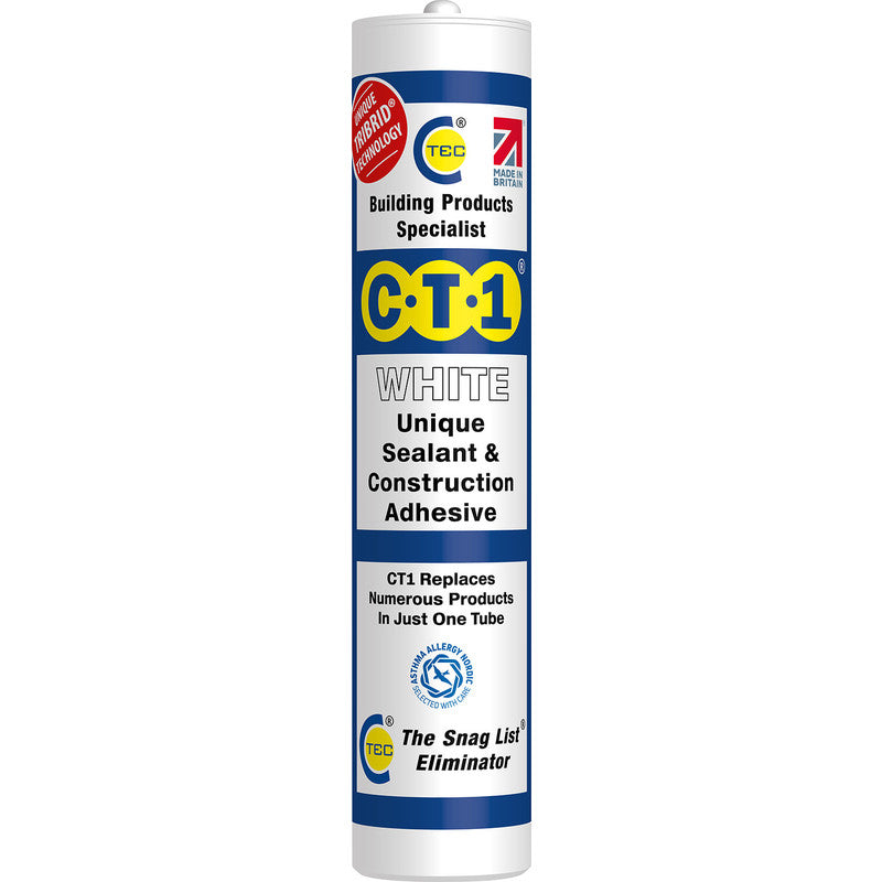 290ml C-Tec CT1 Sealant & Adhesive White
