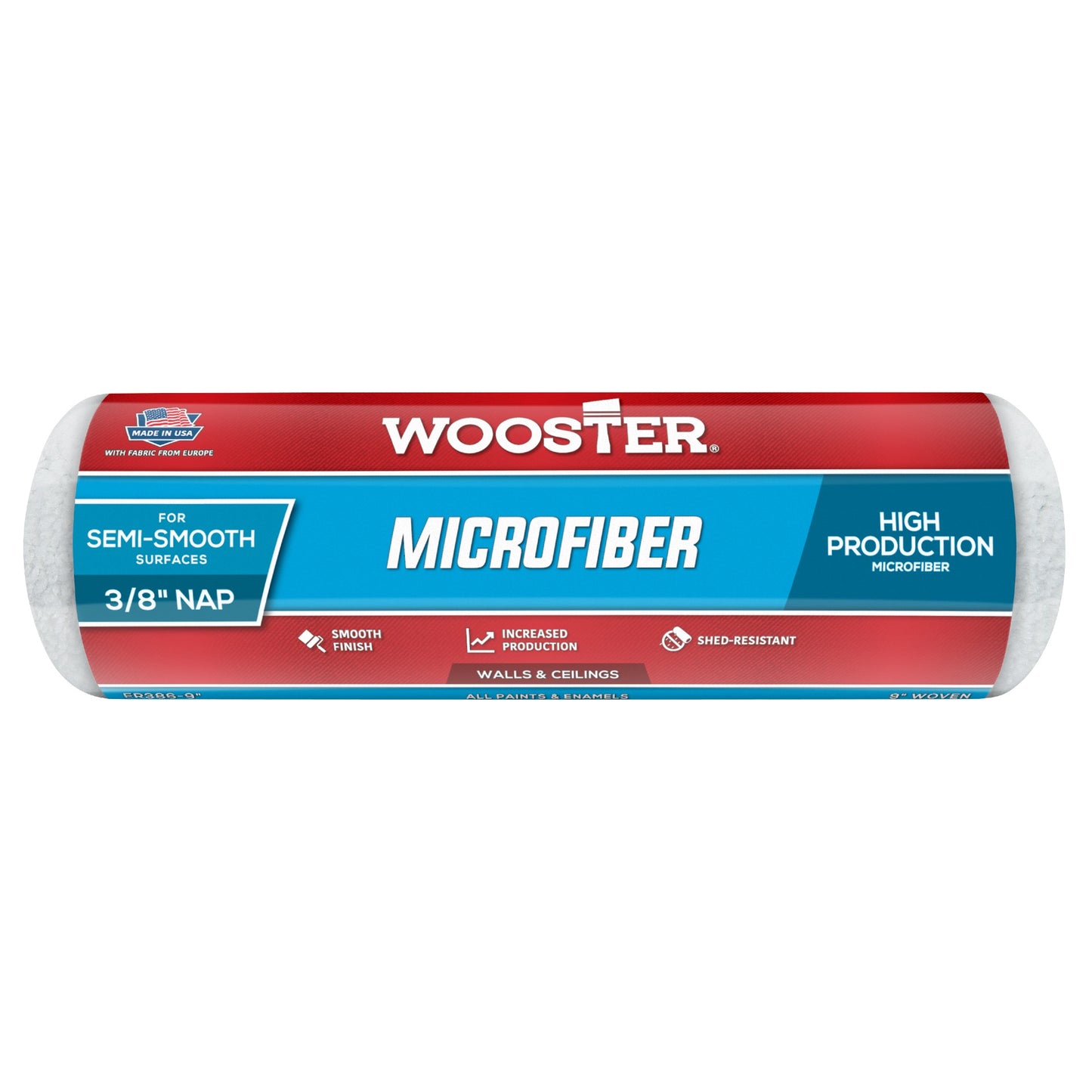 Wooster Microfibre 3/8 Nap Roller 9"