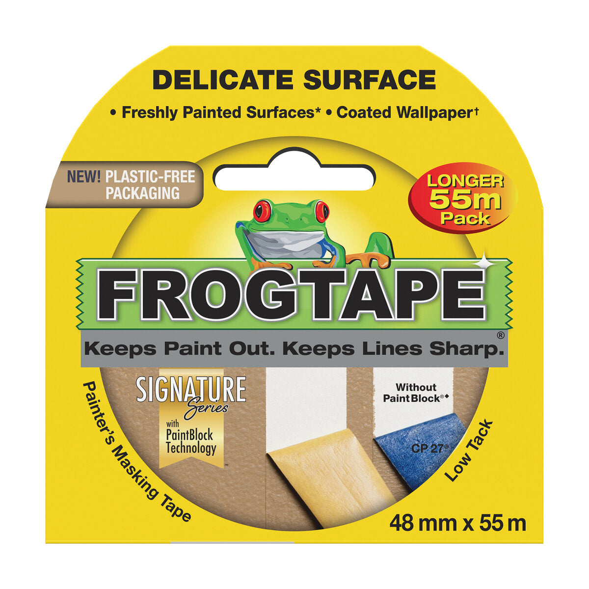 Frog Tape Delicate Surface Painter's Tape Yellow - 55m