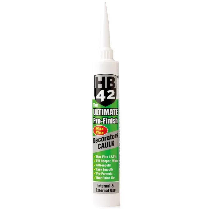 380ml HB42 Ultimate Pro-Finish Decorators Caulk White