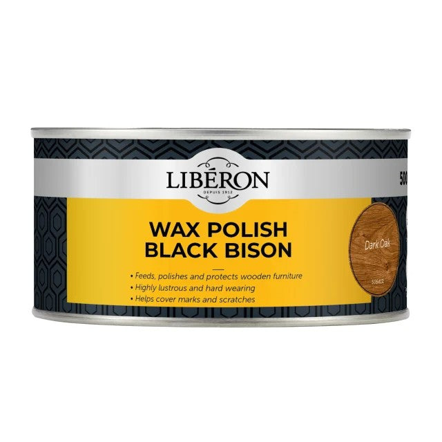 500ml Liberon Wax Polish Black Bison