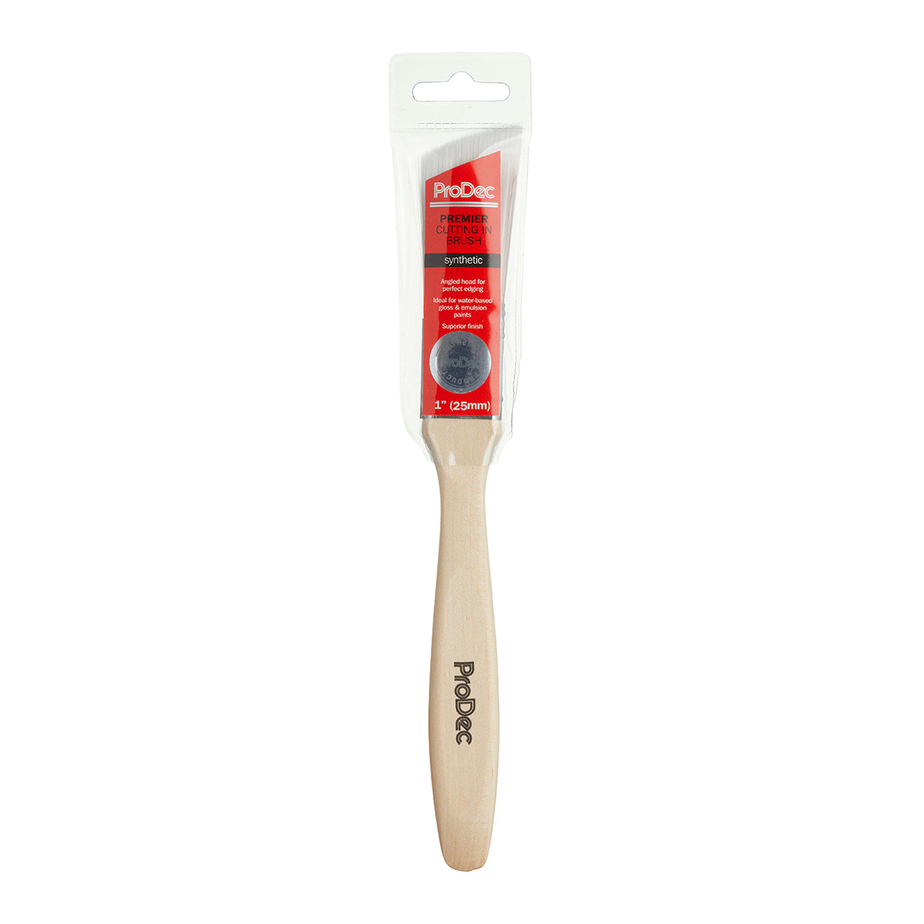 1" Prodec Premier Synthetic Long Handle Cutting In Paint Brush