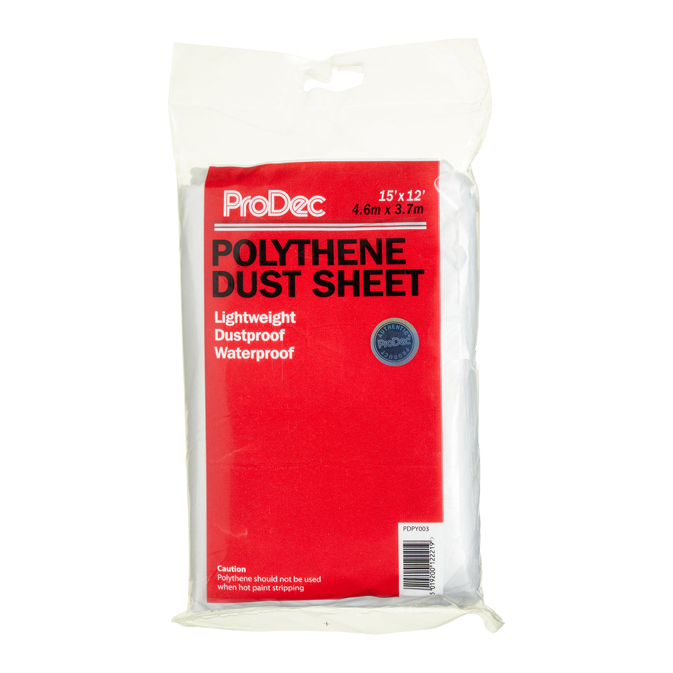 Prodec Polythene Dust Sheet 15' x 12'