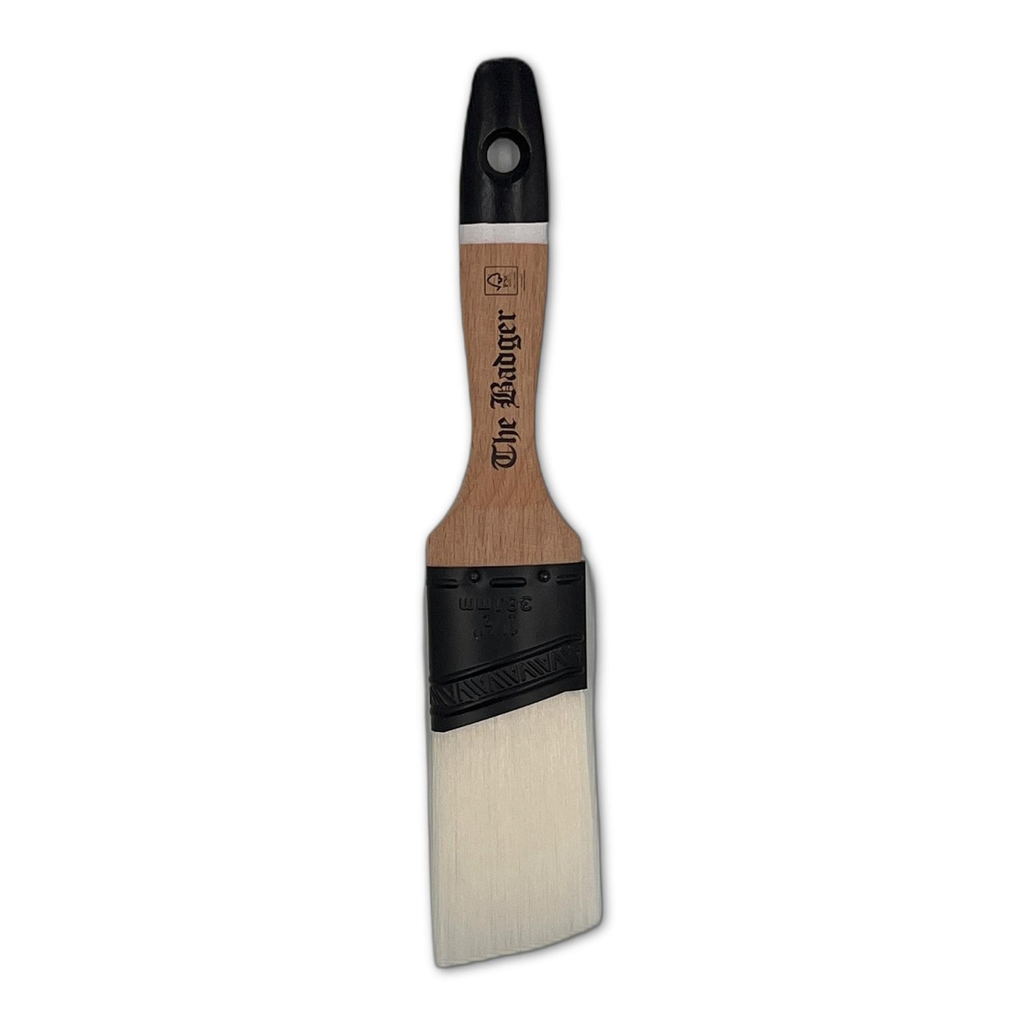 Paint Warrior Badger Semi-Oval Angle Beaver Tail Paint Brush 1.5"