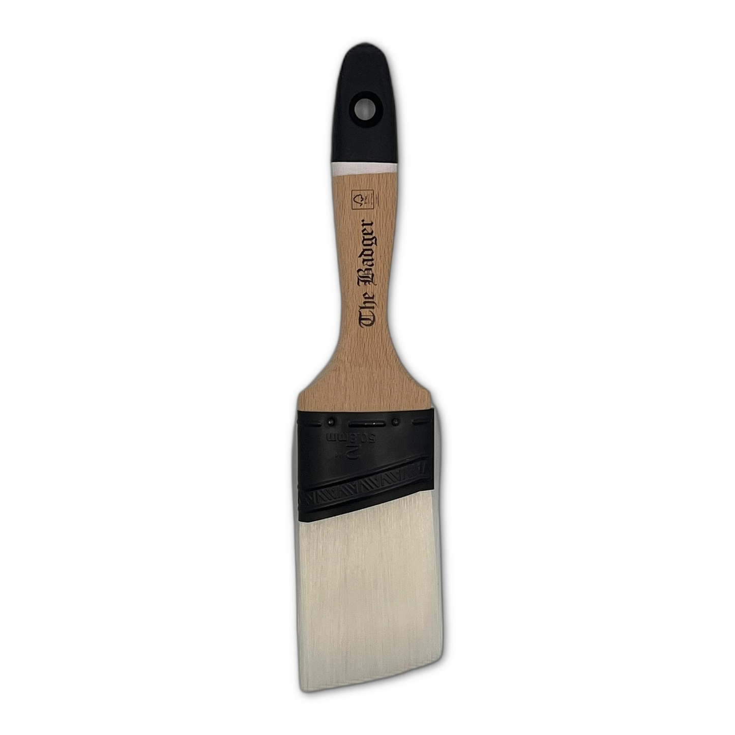 Paint Warrior Badger Semi-Oval Angle Beaver Tail Paint Brush 2"