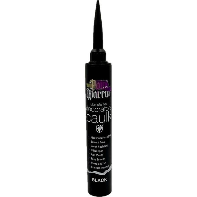 380ml Paint Warrior Flexible Decorators Caulk Black