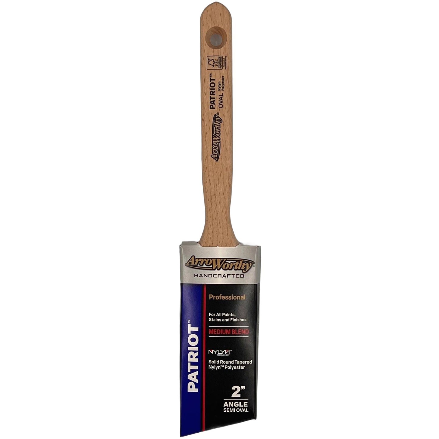 Arroworthy Patriot Semi-Oval Angle Paint Brush 2"