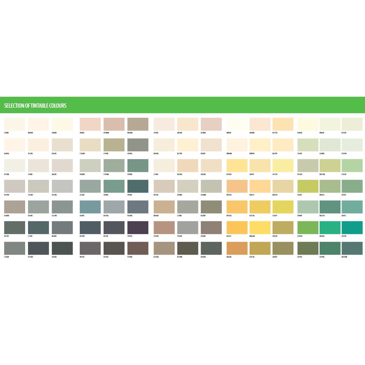 Sandtex Trade Colour Chart