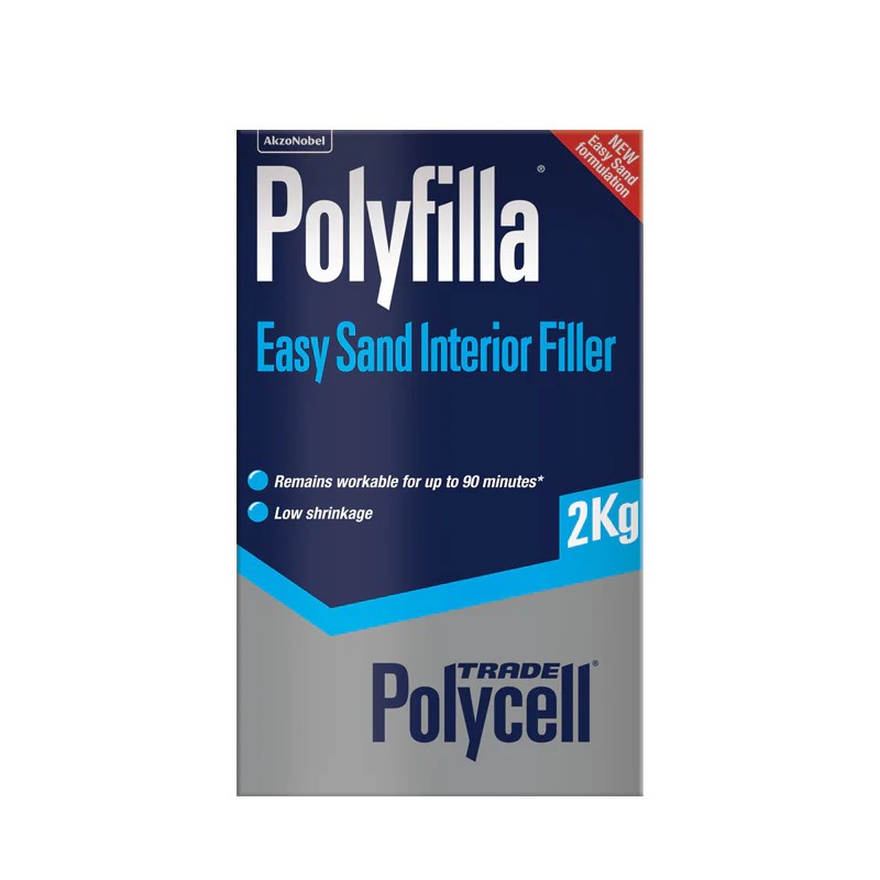 2kg Polycell Trade Polyfilla Easy Sand Interior Filler