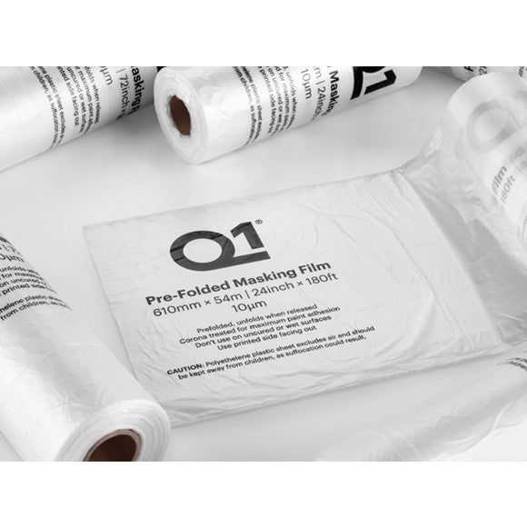 Q1 Prefolded Masking Film 1210mm x 54m