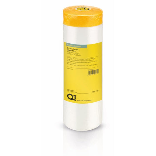 Q1 Pre Taped Washi Masking Film 1400mm x 33m - Box Of 10