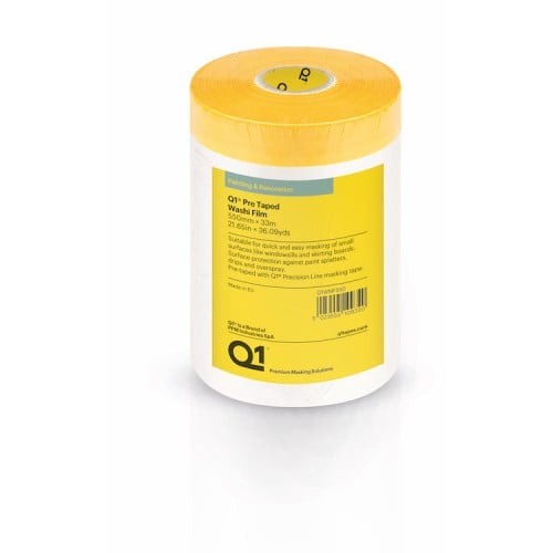 Q1 Pre Taped Washi Masking Film 550mm x 33m - Box Of 10