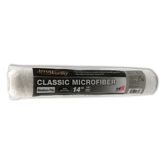 14" Arroworthy Classic Microfiber Medium Pile 3/8" Roller Sleeve