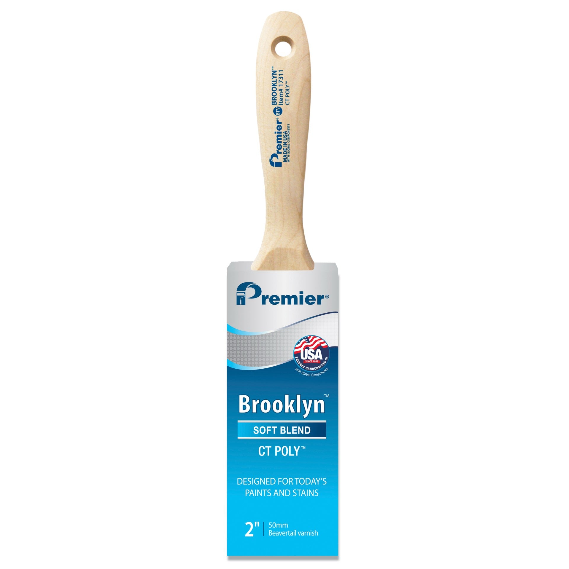 2" Premier Brooklyn Beavertail Paint Brush