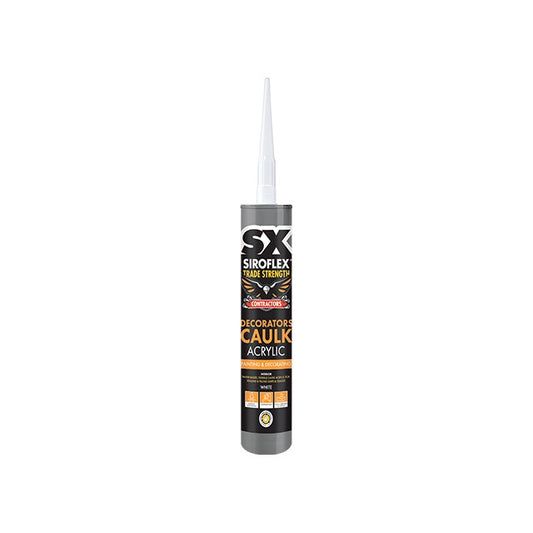 Siroflex Trade Strength Contractors Decorators Caulk White 300ml