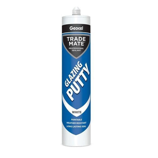 310ml Geocel Trade Mate Glazing Putty White