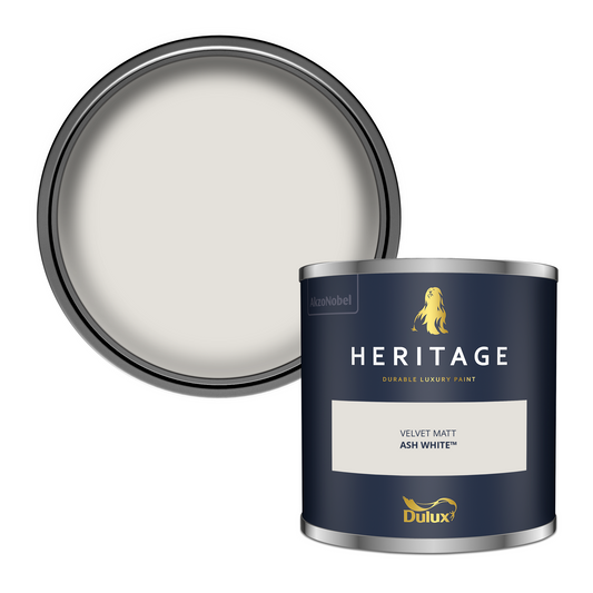 125ml Dulux Heritage Sample Pot Ash White