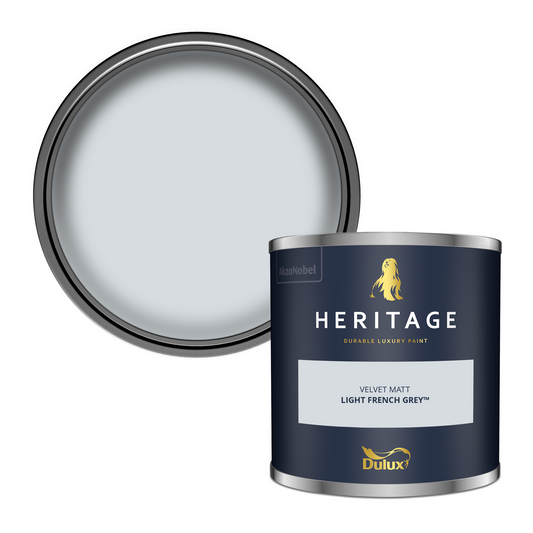 125ml Dulux Heritage Sample Pot Light French Grey