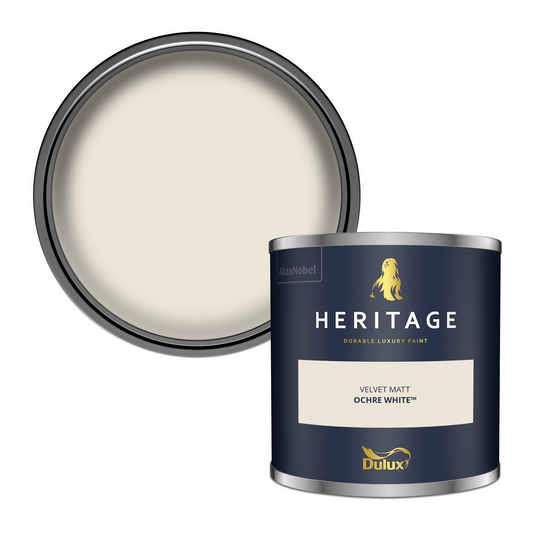 125ml Dulux Heritage Sample Pot Ochre White