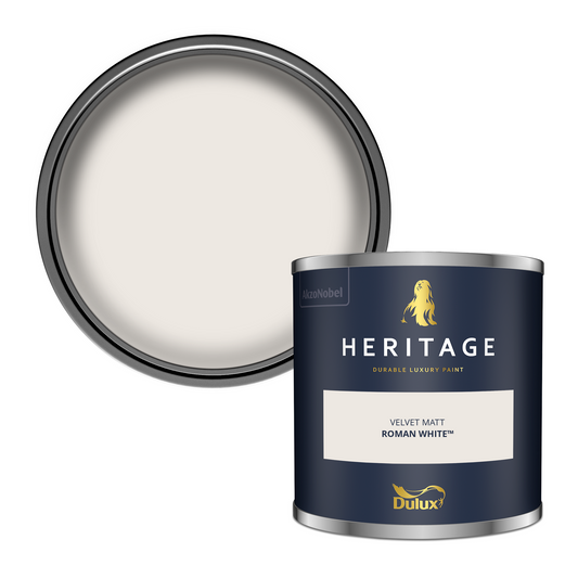 125ml Dulux Heritage Sample Pot Roman White
