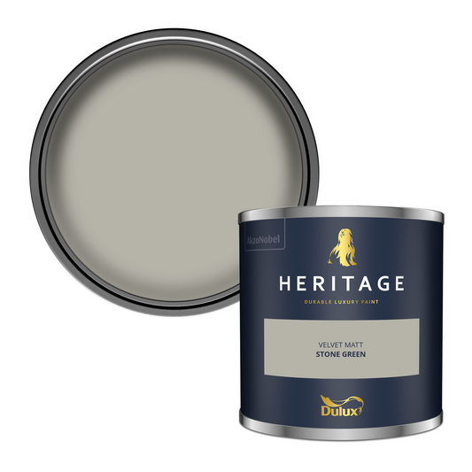 125ml Dulux Heritage Sample Pot Stone Green