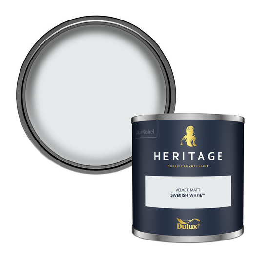 125ml Dulux Heritage Sample Pot Swedish White